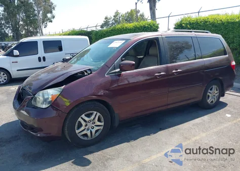 2007 Honda Odyssey Ex-L из США, поврежденный, VIN 5FNRL38687B418441